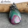 Zielono-fioletowy agat wire wrapping