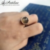 Unikatowy pierścionek z kamieniem księżycowym, rozmiar 17